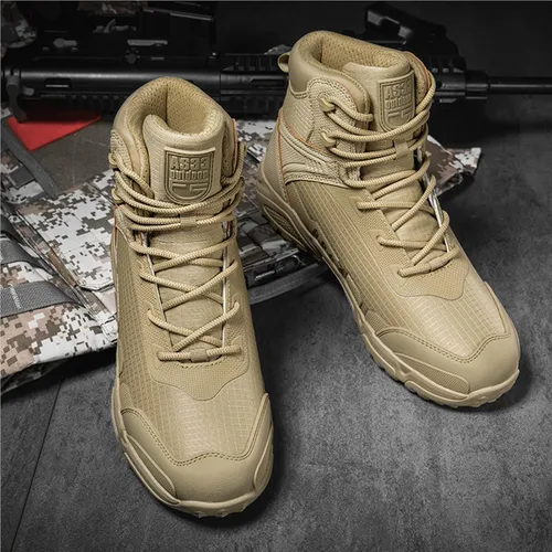 Miniatura 4 de Botas de senderismo ligeras para hombre, botas de caza, botas de trabajo, botas tácticas militares, botas de combate para motocicleta