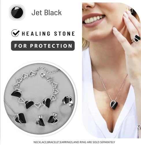 Miniatura 4 de Leafael - Collares para mujer, dije de corazón de amor infinito con cristales de piedra natal, cadena chapada en plata de 18 + 2 pulgadas, regalo