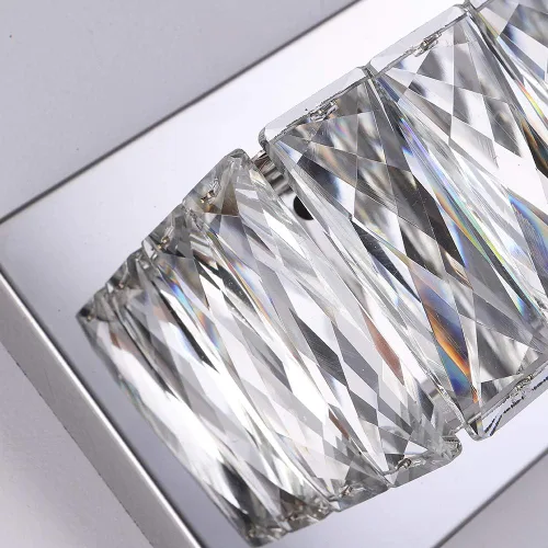 Miniatura 2 de Luces de tocador de cristal, accesorios de iluminación de tocador de baño sobre el espejo, lámparas LED modernas de pared hechas para acabado