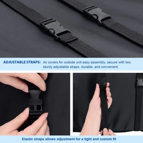 Miniatura 4 de KylinLucky Cubierta de aire acondicionado para ventana exterior, cubiertas de unidad de aire acondicionado para exteriores, 25.5 pulgadas de ancho x