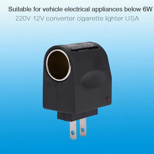 Miniatura 3 de Adaptador de encendedor de cigarrillos de coche convertidor de 12 V CC, convertidor de fuente de alimentación de CA a CC de 12 V, transformador