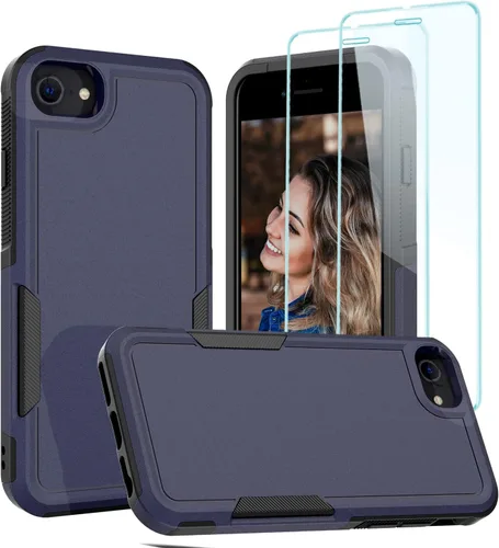 Miniatura 412 de Jeylly Funda para iPhone SE/Funda para iPhone 5S, Exterior de Plástico Duro que Absorbe Golpes + Interior de Silicona de Goma Defensor contra