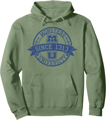 Miniatura 4 de Disney Pixar Monsters University School Crest Movie Logo Sudadera con capucha, Gris