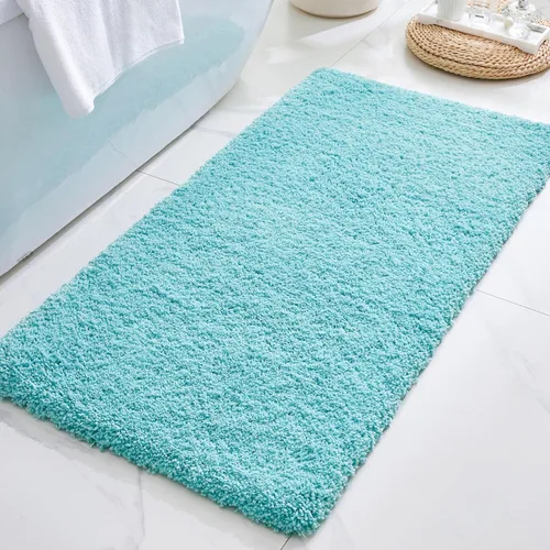 Miniatura 44 de ILANGO Alfombras de Baño Beige 32" × 20" Antideslizantes y Súper Absorbentes Extra Gruesas Suaves, Alfombra de Baño Lavable para Piso, Alfombra