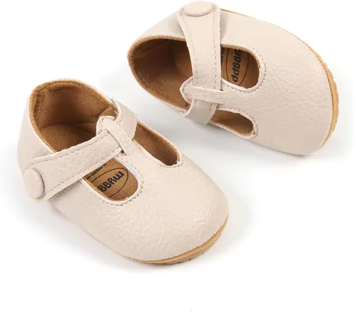 Miniatura 6 de Zapatos planos Mary Jane para bebés y niñas con Bownot, suela suave, suela suave, piel sintética, recién nacidos, primeros pasos, para fiesta