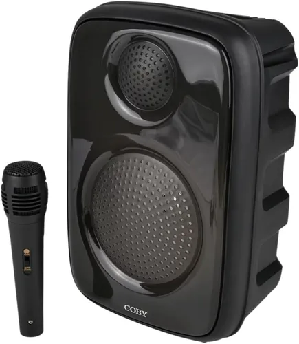 Miniatura 4 de Coby Spectra True - Altavoz Bluetooth inalámbrico, altavoz portátil con 5 modos de luz y micrófono, radio FM, batería recargable, USB, micro USB