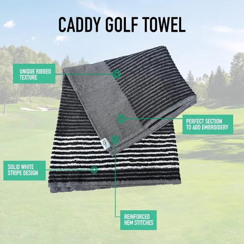 Miniatura 2 de Toalla de Golf Caddy - Toalla de Caddie Extra-Grande de 22" X 44" Utilizada por Profesionales del Tour, Algodón Suave Premium, Absorción Superior