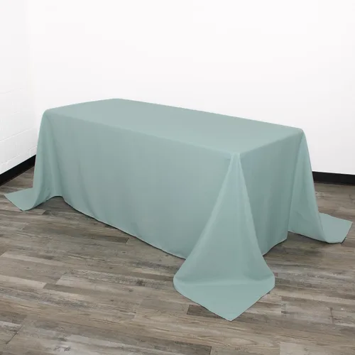 Miniatura 42 de Your Chair Covers - Mantel rectangular de poliéster de 90 x 132 pulgadas, color morado, mantel de boda sin costuras de alta calidad para mesas
