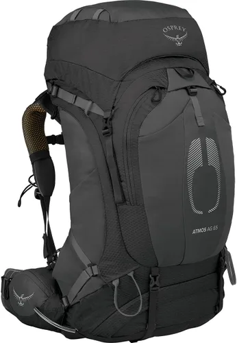 Miniatura 4 de Osprey Atmos AG 65L Mochila de mochilero para hombre, color negro, L/XL