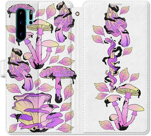 Miniatura 10 de Funda de repuesto para Huawei P30 Pro P30 Mate 30 Pro Mate 30 Mate 20 Pro Mate 20 Magnético Fast Food Art Salsa Folio Popcorn PU Cuero Tarjetero