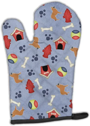 Miniatura 23 de Caroline's Treasures BB4872OVMT - Guante de horno de Navidad Affenpinscher resistente al calor, grueso para sartenes calientes y horno, manopla