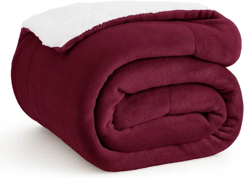 Miniatura 17 de Bedsure GentleSoft - Manta de forro polar Sherpa para sofá, manta de Navidad gruesa y cálida para invierno, manta de felpa suave y esponjosa como