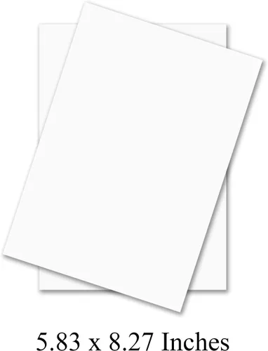 Miniatura 2 de Papel blanco multiusos A5 de alta calidad, 24 libras (90 GSM), para copia, impresión, escritura, 5.83 x 8.27 pulgadas