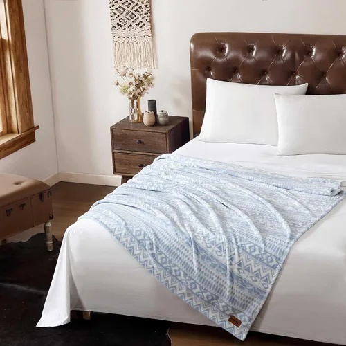 Miniatura 43 de Wrangler - Manta, ropa de cama de felpa suave, decoración occidental para la cama o el sofá (Colt naranja brillante, 50 x 60 pulgadas)