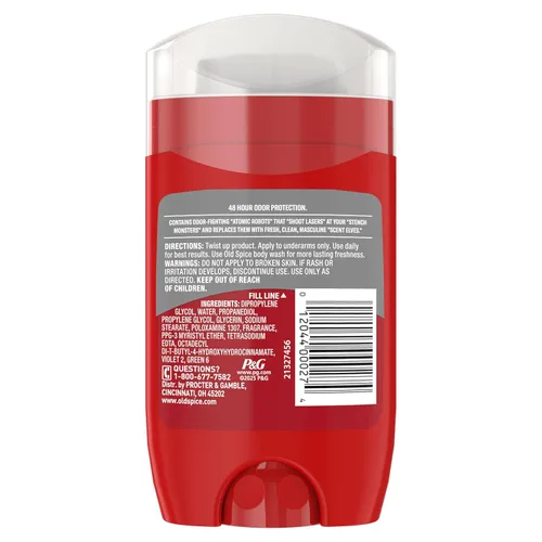 Miniatura 11 de Old Spice Desodorante sin aluminio para hombres, High Endurance, defensa del sudor 24/7 y protección contra olores, frescura 24/7 y aroma duradero