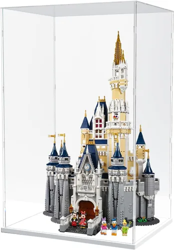 Miniatura 18 de Vitrina de acrílico transparente para coleccionables, caja de exhibición de acrílico con base, escaparate organizador de protección a prueba