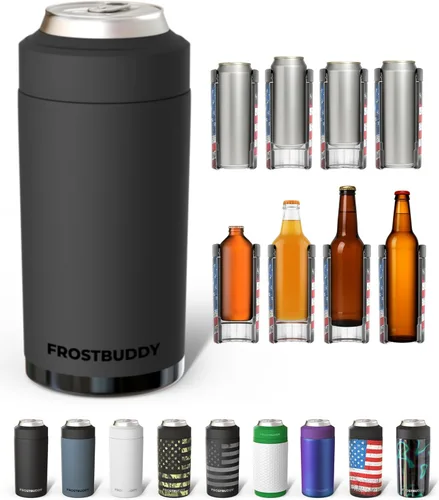 Miniatura 44 de Frost Buddy Universal Can Cooler - Fits all - Stainless Steel Can Cooler for 12 oz & 16 oz Regular or Slim Cans & Bottles - Stainless Steel