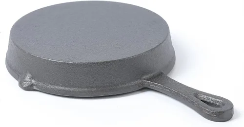 Miniatura 5 de HAWOK Sartén de hierro fundido, sartén redonda, mini servidor, DIA.5.3 pulgadas, negro
