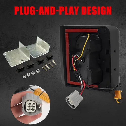 Miniatura 3 de Luces traseras mejoradas para Jeep Wrangler JK JKU 2007-2018, [JK upgrade JL] [lente ahumada] [Plug n Play] Accesorios