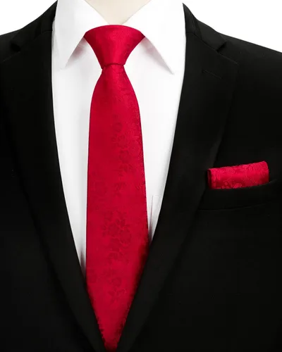 Miniatura 60 de Corbatas florales tejidas clásicas para hombre, corbata cuadrada de bolsillo, corbatas formales para hombres, boda con pañuelo