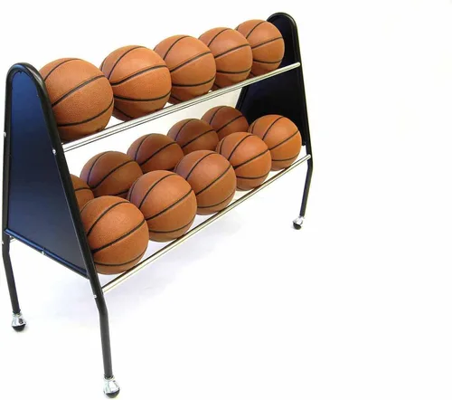 Miniatura 3 de Trigon Sports Carrito de almacenamiento de pelotas con cerradura deportiva, contenedor de almacenamiento de baloncesto para interiores y exteriores