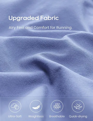 Miniatura 102 de CRZ YOGA Pantalones cortos de correr de cintura alta para mujer de 2.5 pulgadas, forro de malla de secado rápido para entrenamiento deportivo