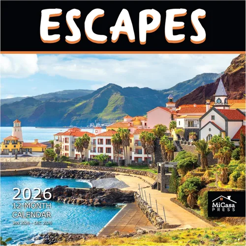 Miniatura 12 de MICASA PRESS Wild & Beautiful Beaches - Calendario de pared 2026 de 12 meses 12 x 24 pulgadas abierto Papel grueso y resistente Regalar