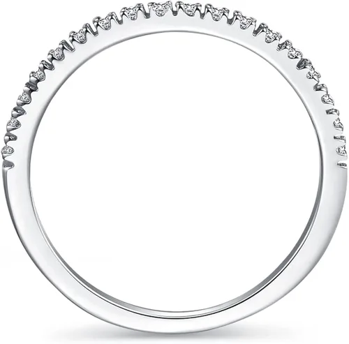 Miniatura 3 de HAFEEZ CENTER Anillos de moissanita Riviera Petite de 0.059 in