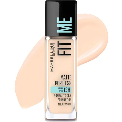 Miniatura 58 de Maybelline New York Fit Me Matte + Poreless Base Líquida, Formato de Bolsa, 220 Natural Beige, 1.3 onzas 220 Beige natural