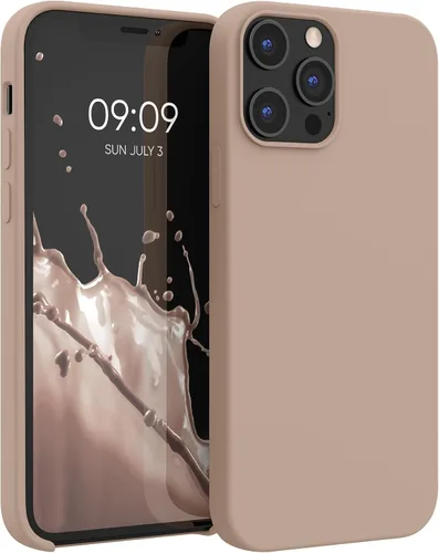 Miniatura 15 de kwmobile Funda compatible con Apple iPhone 12 Pro Max, funda de silicona TPU con acabado suave, color azul báltico