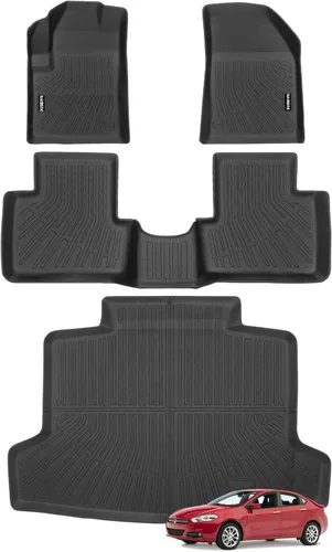 Miniatura 74 de Alfombrillas de piso Naibeve para Ford Edge 2015 2016 2017 2018 2019 2020 2021 2022 2023 2024 2025 - Ajuste personalizado para todo clima