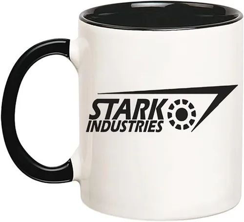 Fonhark - Taza de Iron Man, taza de café con el logotipo de Stark Industries, taza de café Tony Stark, taza de café novedosa de 11 onzas