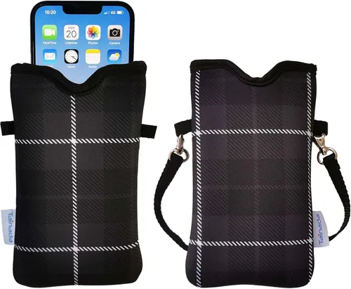 Miniatura 14 de Tainada Funda Estuche Bolsa de Neopreno para Teléfono para Hombres y Mujeres con Correa Cruzada/Cordón para el Cuello para iPhone 17/16/15 Pro Max