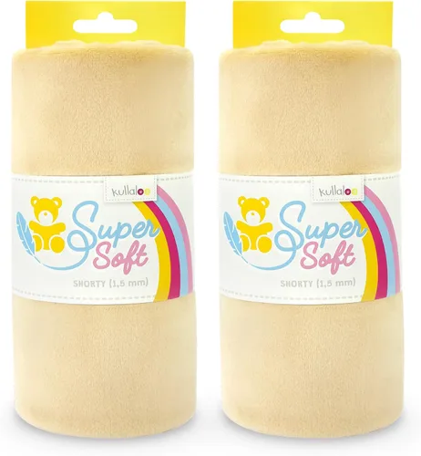 Miniatura 16 de kullaloo Tela de Felpa Tela Minky Blanca Sólida para Coser Material de Abrazo Súper Suave 39.5x29.5 pulgadas Peluches, Mantas de Bebé