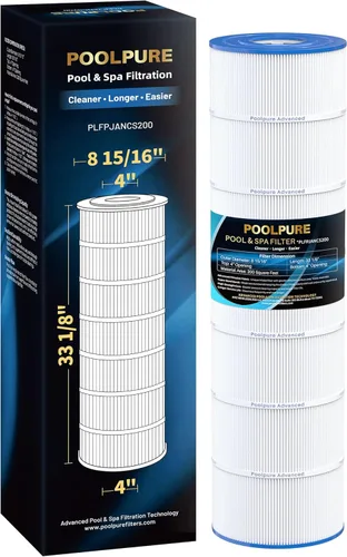 POOLPURE PLFPJANCS200 - Filtro de piscina que reemplaza a Jandy CS200, PJANCS200, Ultral-B9, R0462400, Unicel C-8418, Filbur FC-0823, Aladdin 35002,