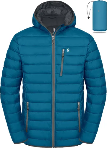 Chaqueta inflada Little Donkey Andy de invierno con capucha y aislamiento reciclado, liviana, de fácil transporte, para hombre