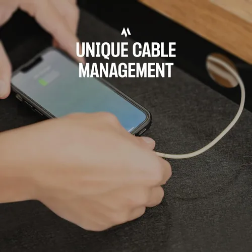 Miniatura 8 de Cajón deslizante para debajo del escritorio, cajones de almacenamiento de metal con cerradura con organización de cables para oficina y hogar