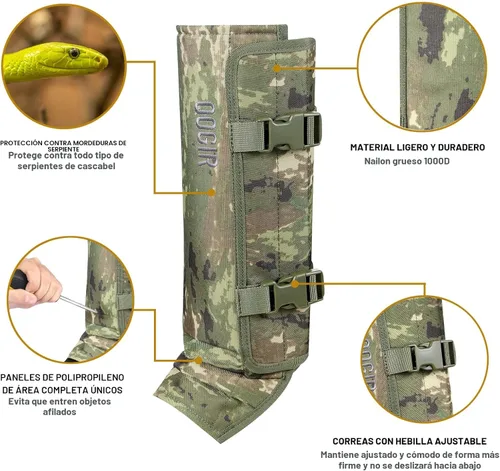 Miniatura 2 de QOGIR Polainas de serpiente para cazar: protectores de serpiente duraderos, polainas de polaina de serpiente para hombres y mujeres, protección
