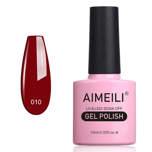 Miniatura 24 de AIMEILI Esmalte de uñas de gel sin crueldad, vegano, gel para uñas removible UV LED sin hema, arte de uñas nude, color rosa nude (022), 0.3 fl oz
