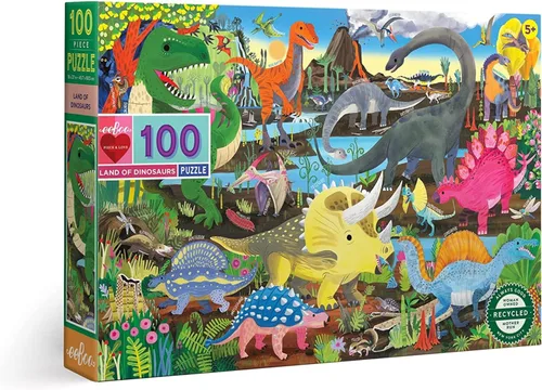 Miniatura 9 de eeBoo Rompecabezas de 100 piezas para niños, mapa del mundo, con temática de geografía, piezas grandes para manos pequeñas para desarrollar