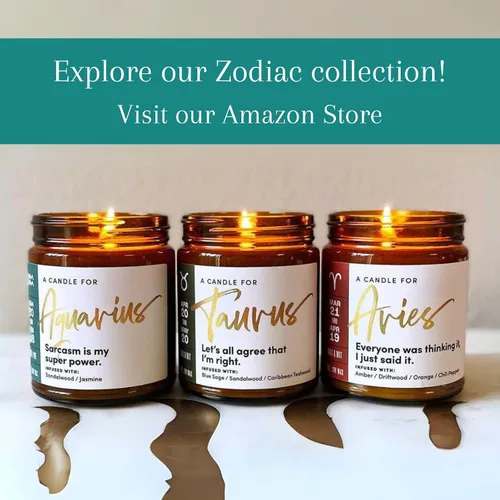 Miniatura 6 de WAX & WIT Regalos de Acuario para mujeres, vela de Acuario, regalo del zodiaco, regalos de astrología para mujeres, vela del zodiaco, regalo