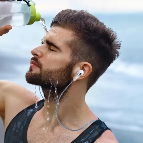 Miniatura 3 de Correa de cuello antipérdida para AirPods, cadena de collar magnética fuerte de cuero PU, compatible con AirPods 1&2 / 3ª generación / Pro / Pro 2