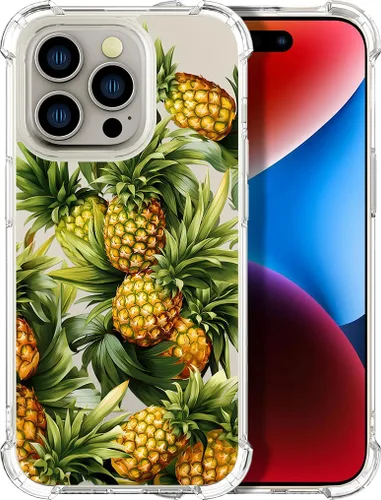 Miniatura 8 de Compatible con iPhone 14, funda transparente y bonita para mujeres y niñas, diseño floral, diseño floral femenino, funda para teléfono 14