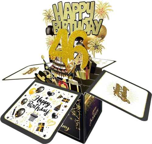 Miniatura 109 de Tarjeta de cumpleaños número 1 de Joycard, decoraciones de cumpleaños número 1 para niñas y niños, para ella o él, tarjetas 3D de feliz cumpleaños