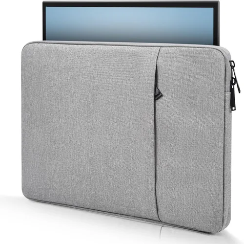 Miniatura 12 de Funda para monitor portátil de 15.6 pulgadas, funda de transporte para la mayoría de monitores portátiles de 15.6 a 16.1 pulgadas con bolsillo Negro