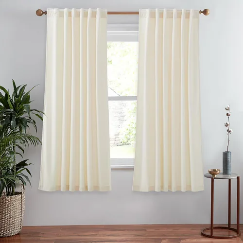 Miniatura 63 de StangH Cortinas de terciopelo súper suaves con pestaña trasera, cortinas azul marino para puerta corredera, decoración de lujo, cortinas opacas