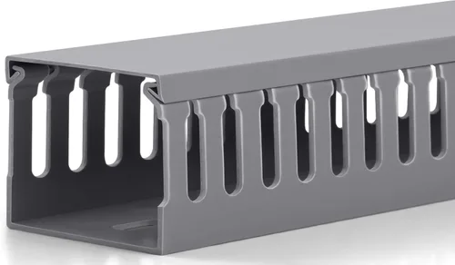 Miniatura 34 de ZhiYo Canaleta de gestión de cables para rack de servidor profesional de A2 pulg. x An2.4 pulg., kit de canaleta de cables de 95 pulg.