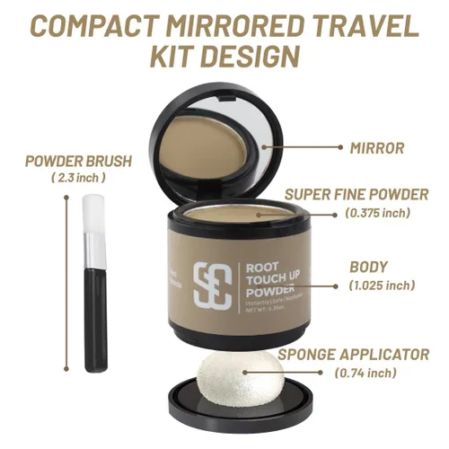 Miniatura 4 de SOVONCARE Polvo de línea capilar - Retrato de raíz y corrector de cabello gris para hombres y mujeres, cubre instantáneamente el cabello delgado y 3