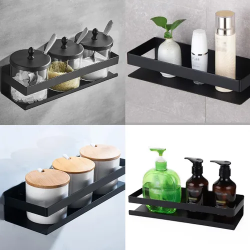 Miniatura 4 de Estante de ducha de baño OwnMy de acero inoxidable, cesta de cocina, estante de ducha, carro de ducha, estantes flotantes de almacenamiento de baño