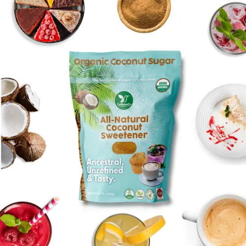 Miniatura 7 de Colibreeco, Azúcar de coco orgánico, 1 libra (paquete de 2): perfecto para endulzar bebidas y recetas Sustituto de azúcar de bajo índice
